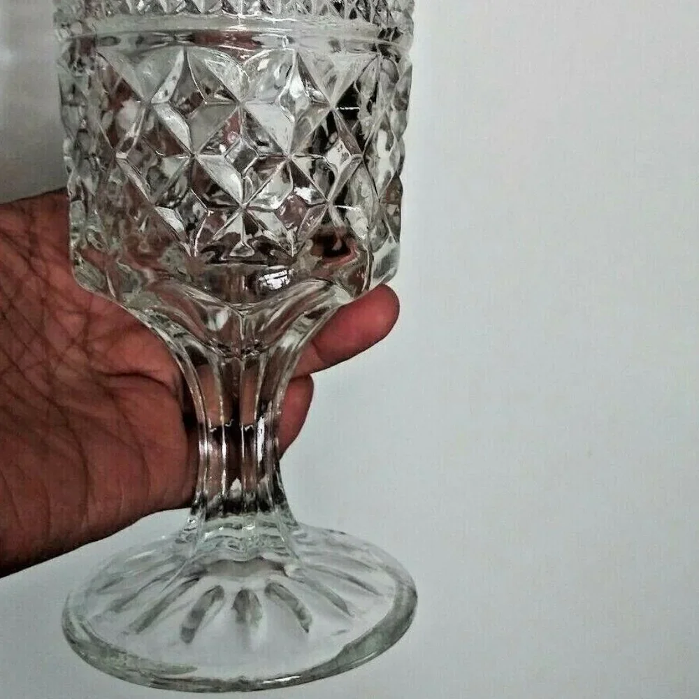 Anchor Hocking Wexford Diamond Glass 6 1/2